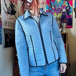 Blue Quilted Women's Jacket